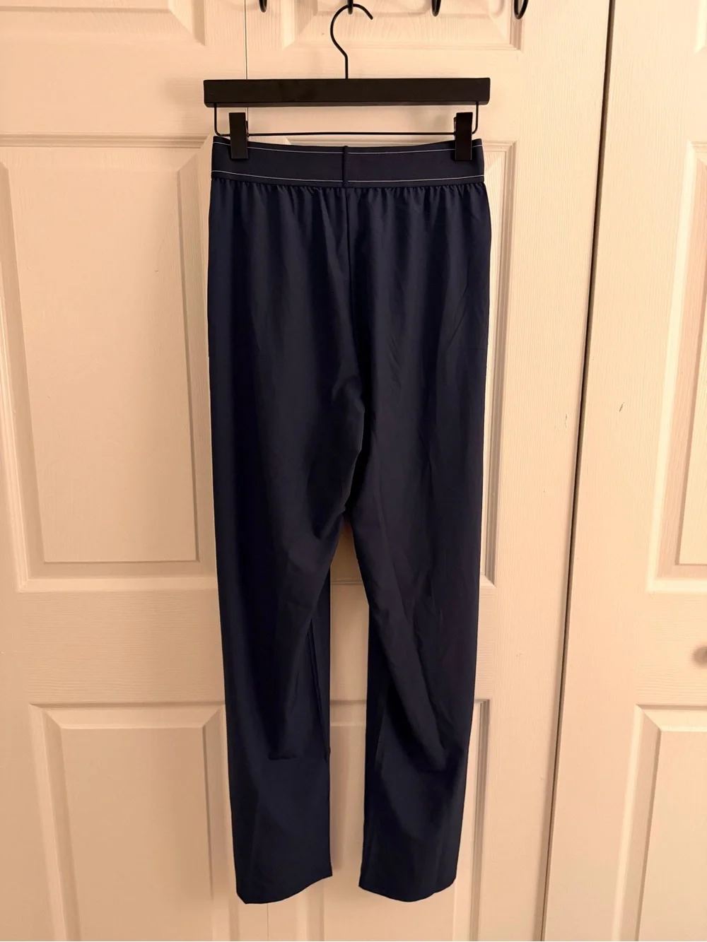 ALO Yoga Navy Women's Track Pants with Logo Waistband